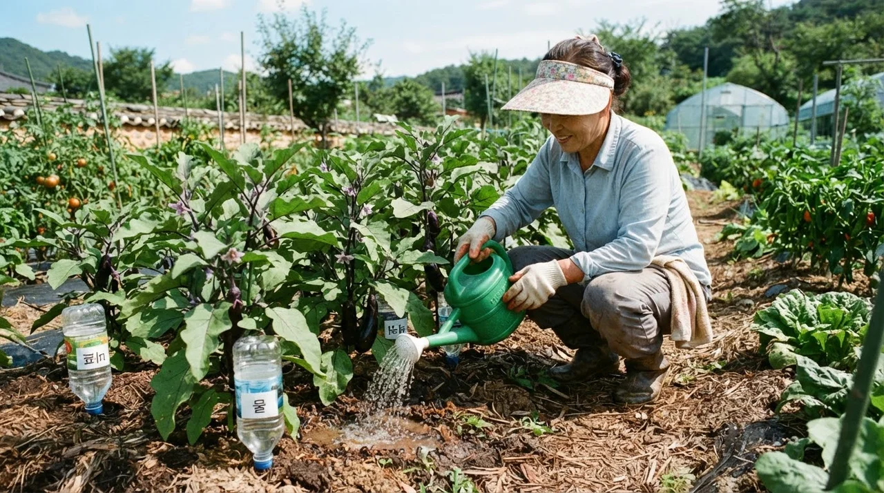 가지 수확량을 결정하는 영양 공급의 비밀: 웃거름과 물 관리