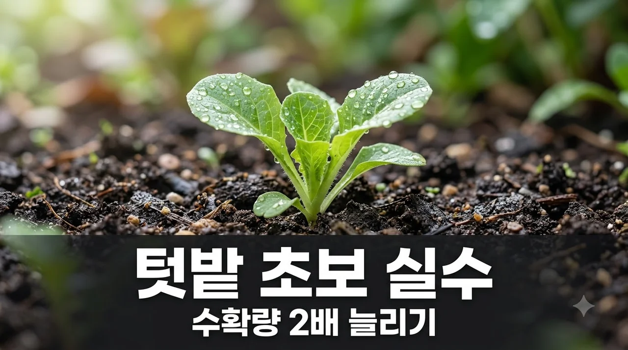 텃밭 초보가 가장 많이 하는 실수 7가지와 실패 없는 재배 방법