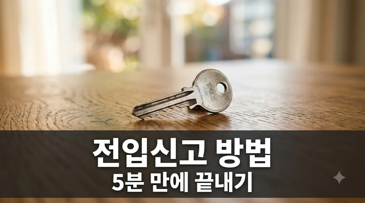 전입신고 하는 방법 | 인터넷 5분 신청 vs 주민센터 방문 총정리