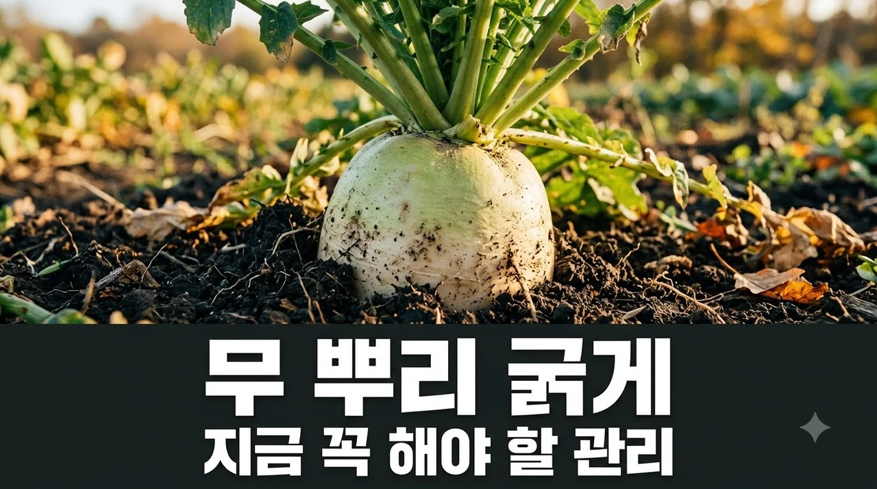김장무 뿌리 잘 굵어지게 하는법 지금 꼭 해야 할 관리